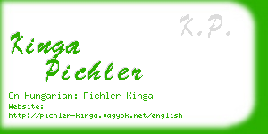 kinga pichler business card